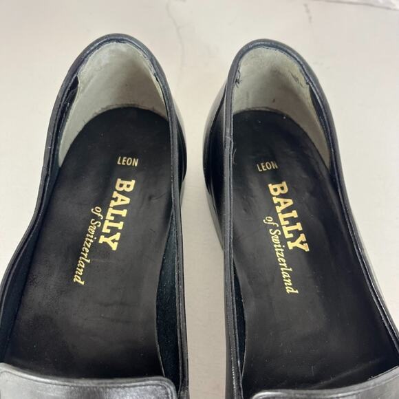 Vintage Bally Dress Shoes Black Tassel Loafers Men’s 11M Made In Switzerland main image 7